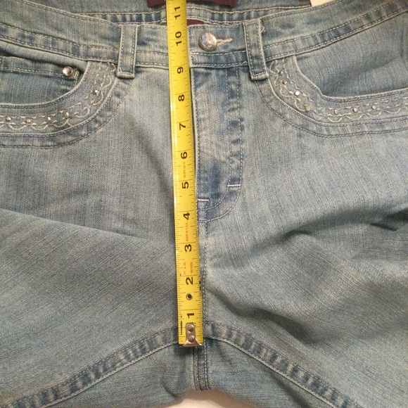 Gloria Vanderbilt Light Wash Skimmer Capri Size 10 - Picture 11 of 13